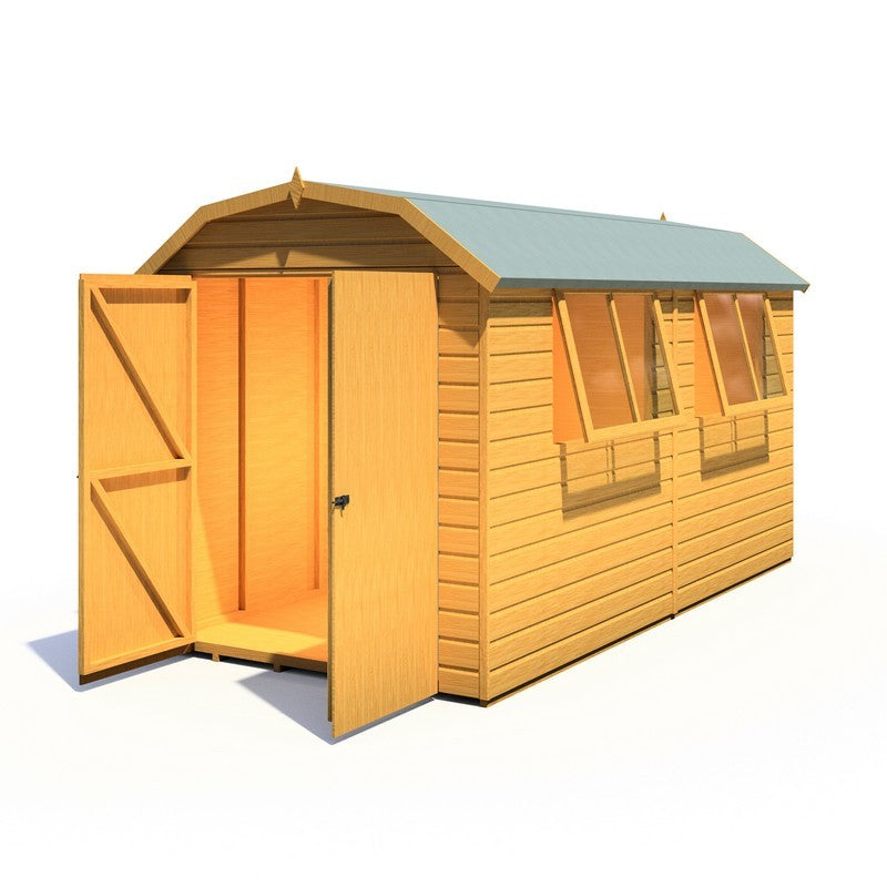 Shire Barn 11' 9" x 5' 10" Barn Shed - Premium Coated Shiplap