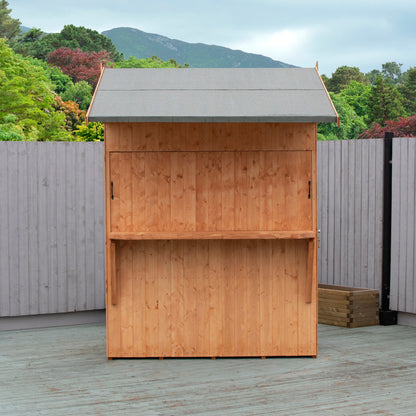 Shire Paradise 6' 4" x 7' 7" Reverse Apex Shed - Premium Dip Treated Shiplap