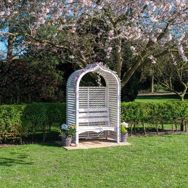 Shire Bejoda 2' 4" x 4' Apex Garden Arbour - Classic Pressure Treated Slatted