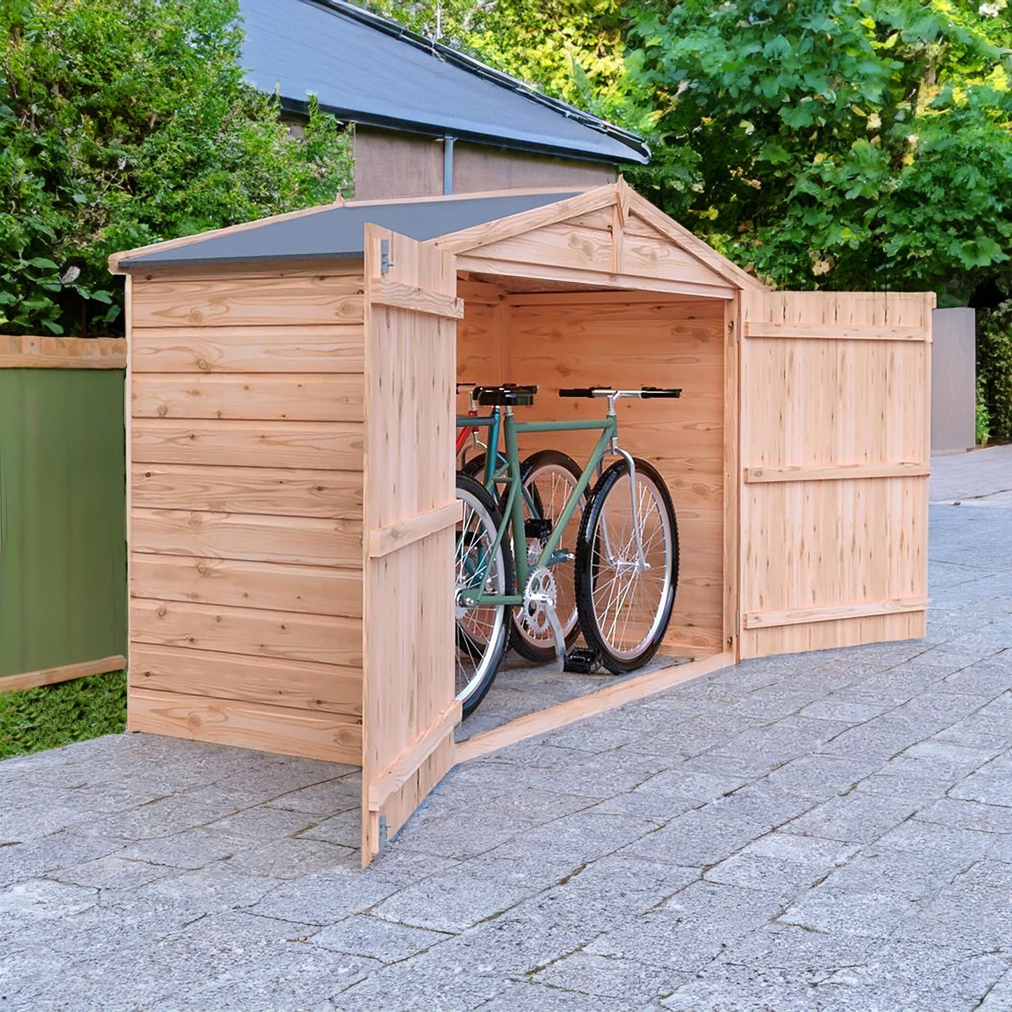 Shire Wentworth 6' x 2' 11" Apex Bike Store - Premium Dip Treated Shiplap