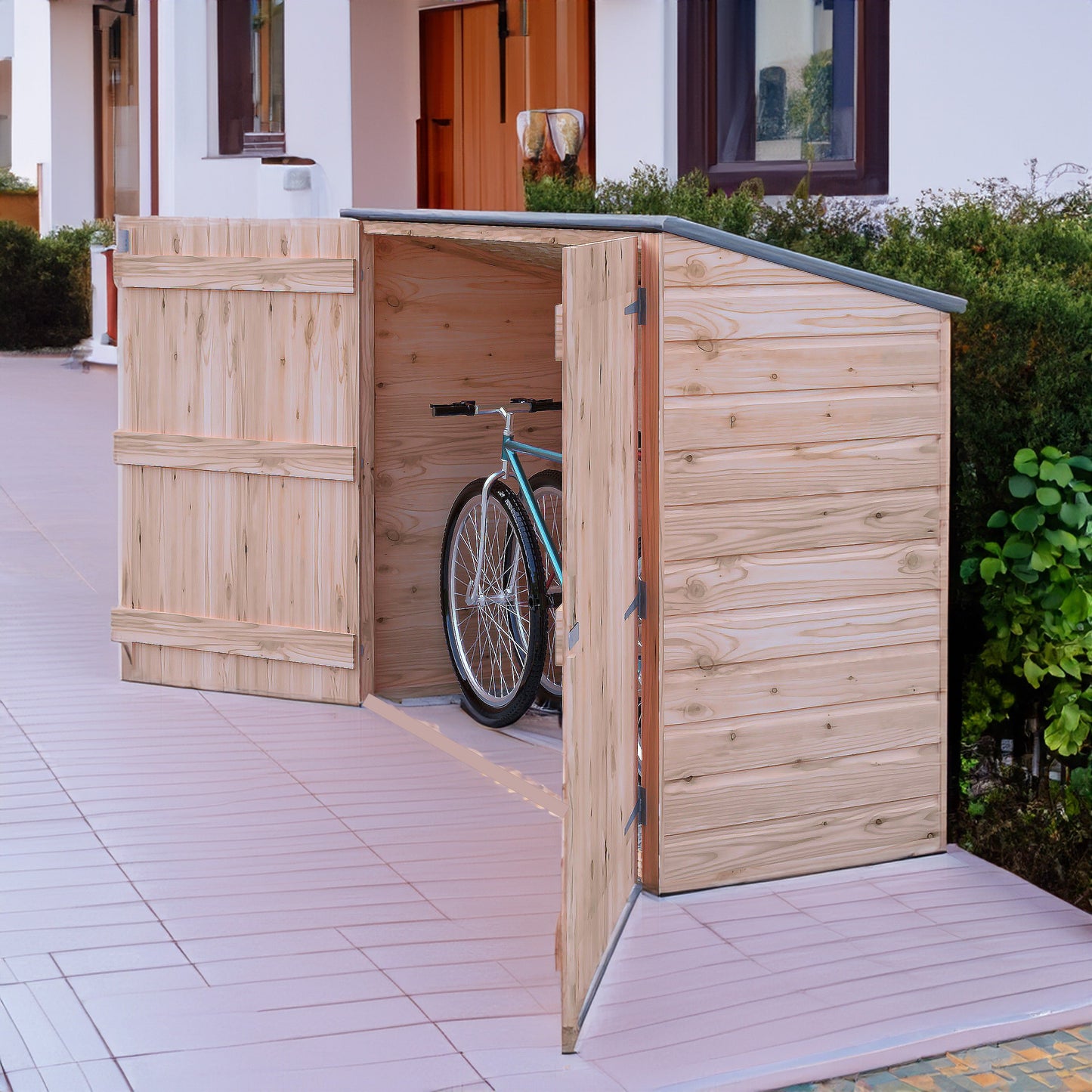 Shire Wentworth 6' x 2' Pent Bike Store - Premium Dip Treated Shiplap