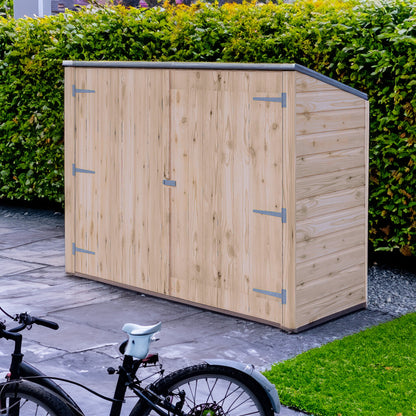 Shire Wentworth 6' x 2' Pent Bike Store - Premium Dip Treated Shiplap