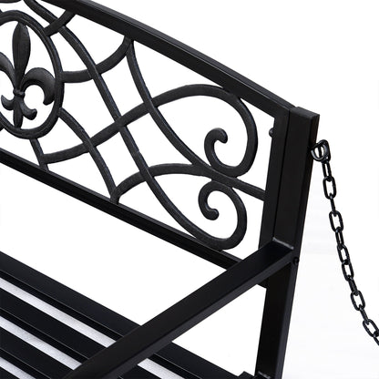 Outdoor Porch Swing Seat Bench with Chains for the Yard