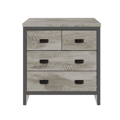 Boston Chest of Drawers Grey 4 Drawers