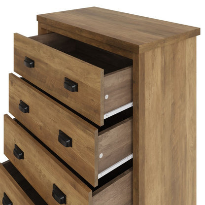 Boston Chest of Drawers Brown 4 Drawers