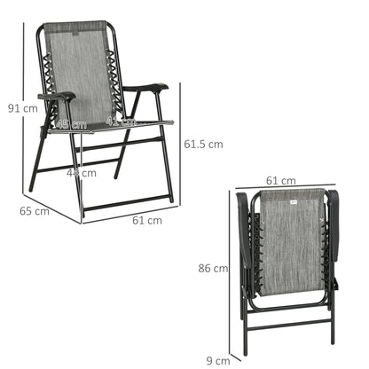 2-Pieces Patio Folding Chair Set