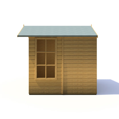 Shire Buckingham 7' 1" x 7' 8" Apex Summerhouse - Premium Dip Treated Shiplap