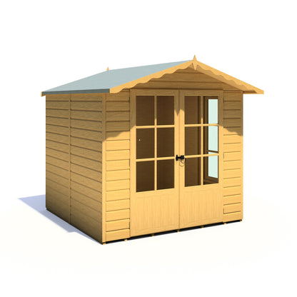 Shire Buckingham 7' 1" x 7' 8" Apex Summerhouse - Premium Dip Treated Shiplap