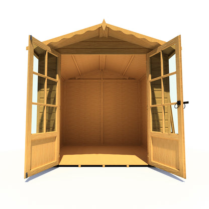 Shire Buckingham 7' 1" x 7' 8" Apex Summerhouse - Premium Dip Treated Shiplap