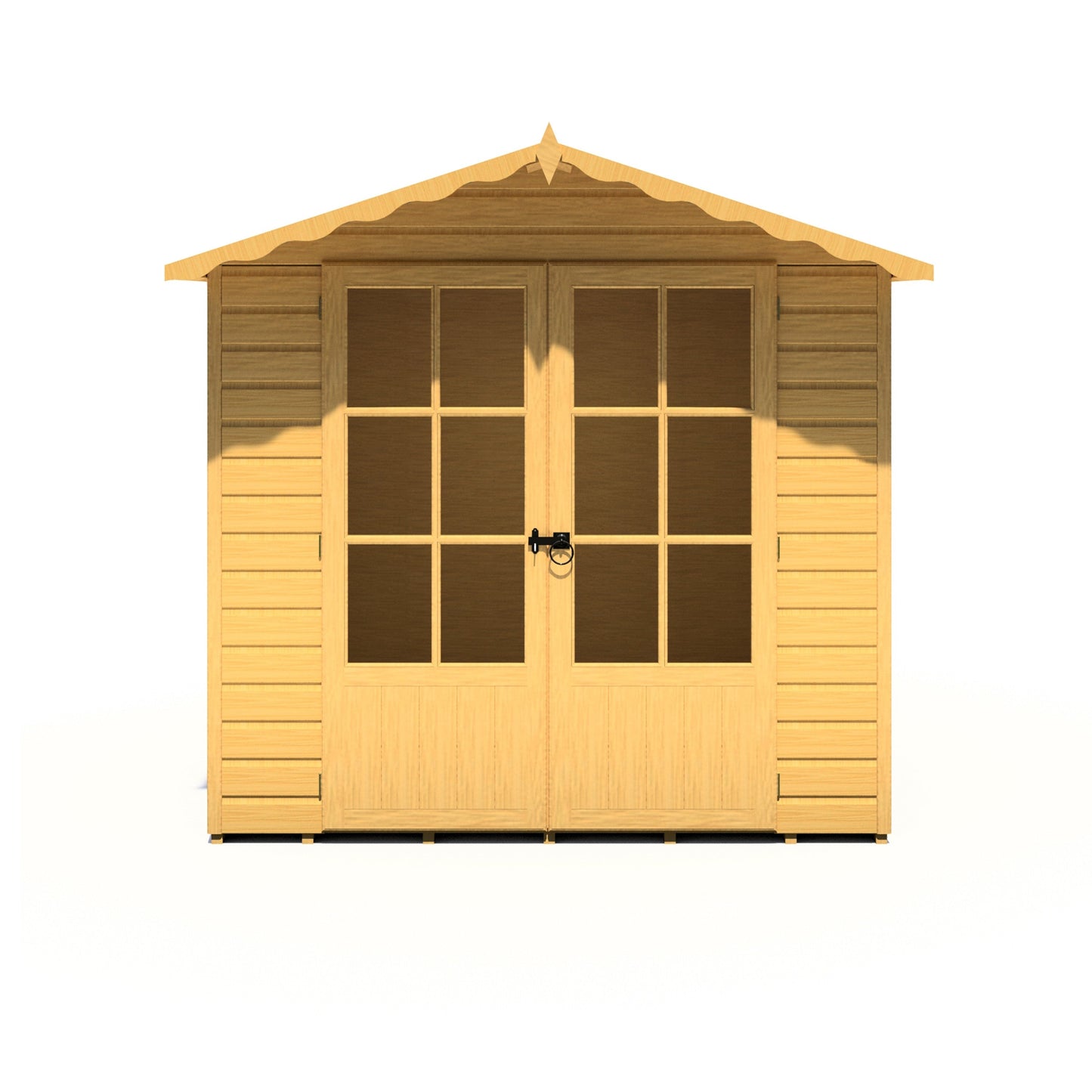 Shire Buckingham 7' 1" x 7' 8" Apex Summerhouse - Premium Dip Treated Shiplap