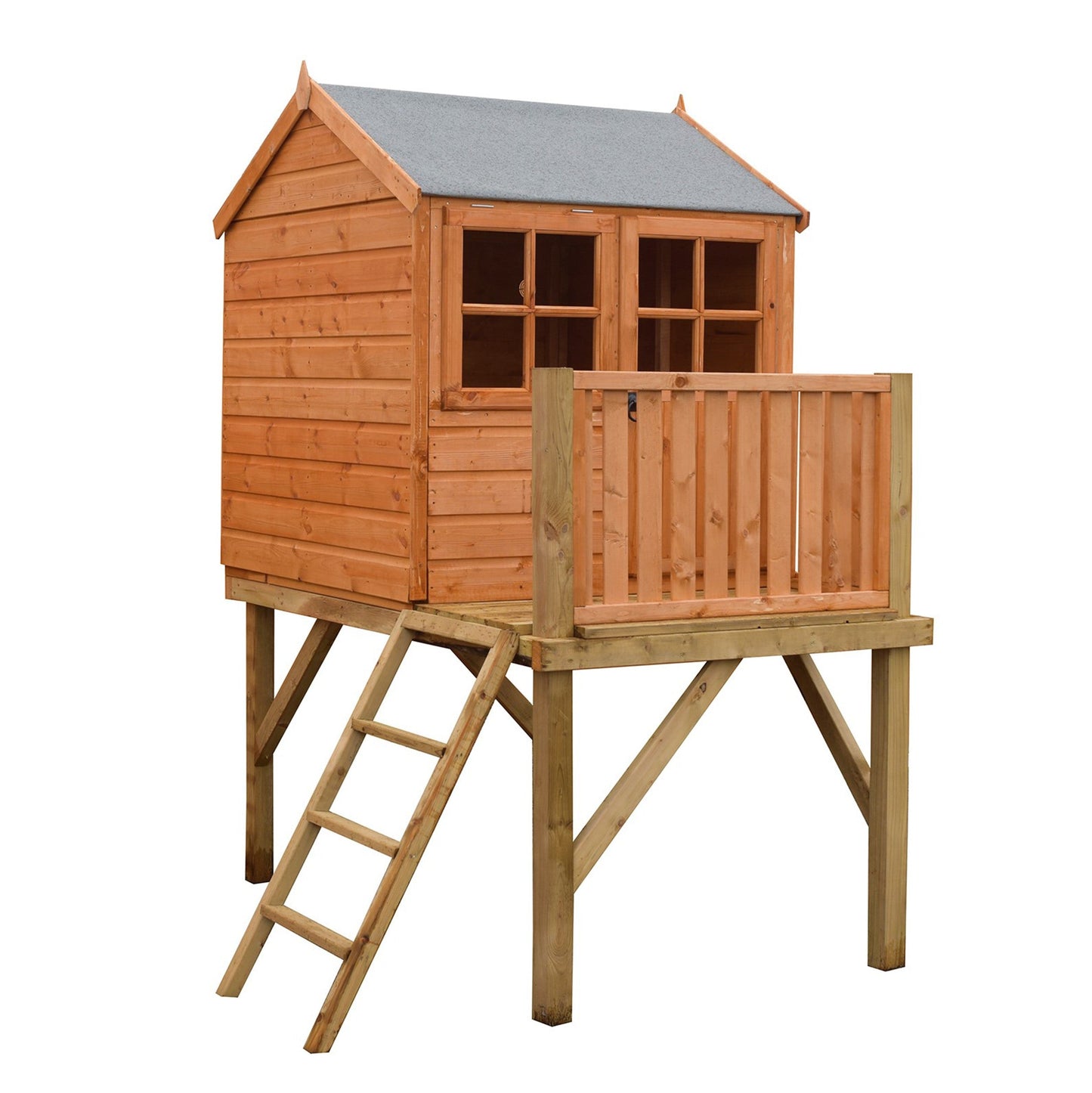 Shire Bunny 3' 11" x 5' 11" Apex Children's Playhouse - Premium Dip Treated Shiplap