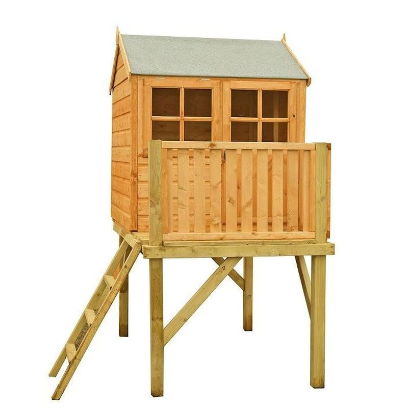 Shire Bunny 3' 11" x 5' 11" Apex Children's Playhouse - Premium Dip Treated Shiplap