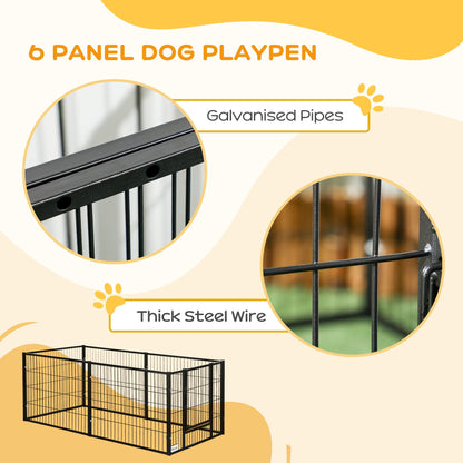 PawHut 82.5-150 x 61cm Heavy Duty Pet Playpen