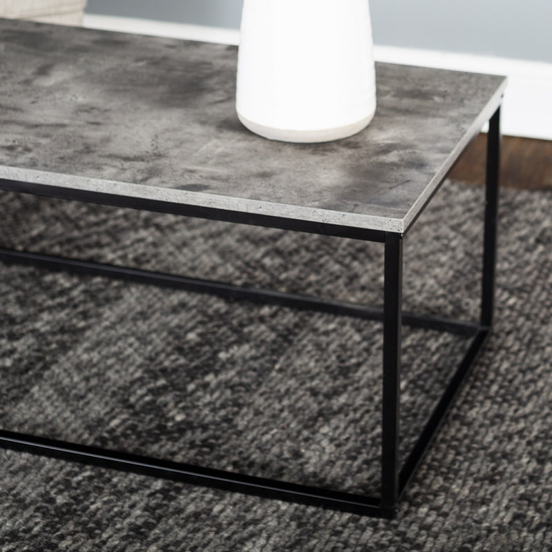 Industrial Coffee Table Black And Grey