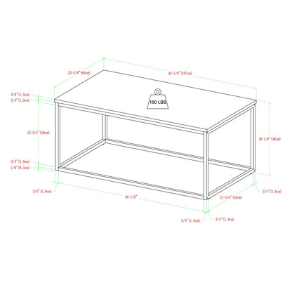 Industrial Coffee Table Black And Grey