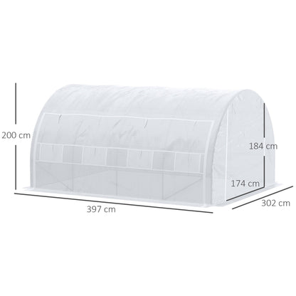 4 x 3 x 2 m Polytunnel Greenhouse