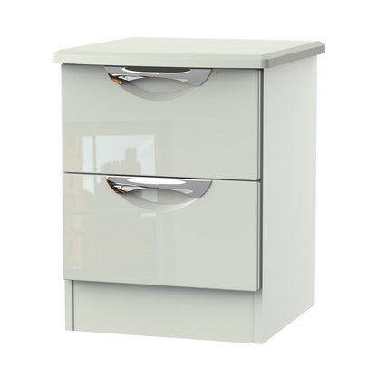 Weybourne Slim Bedside Table Off-white 2 Drawers