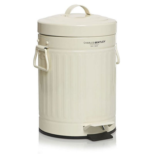 Wensum Retro Pedal Bin Cream 3L