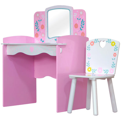 Country Cottage Dressing Table Pink by Kidsaw