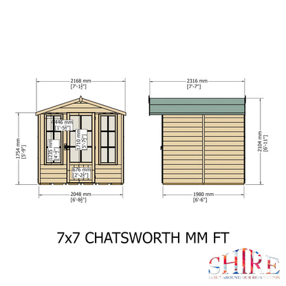 Shire Chatsworth Summerhouse 7x7