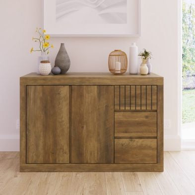 Cartmel Large Sideboard Brown 2 Doors 1 Shelf 3 Drawers