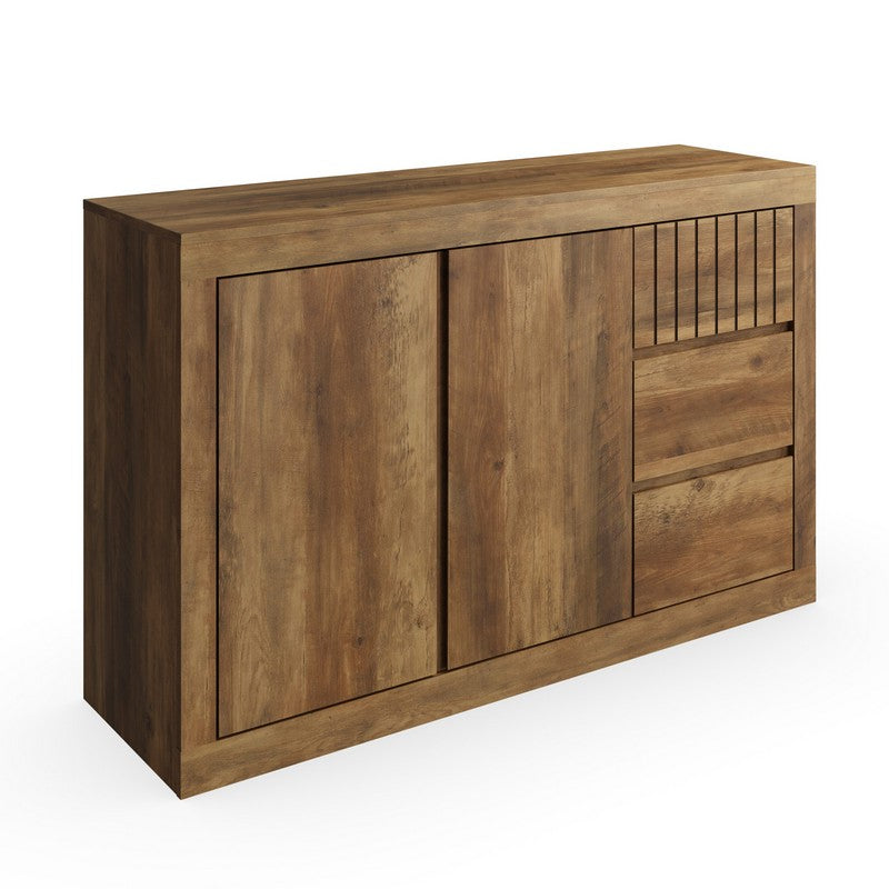 Cartmel Large Sideboard Brown 2 Doors 1 Shelf 3 Drawers