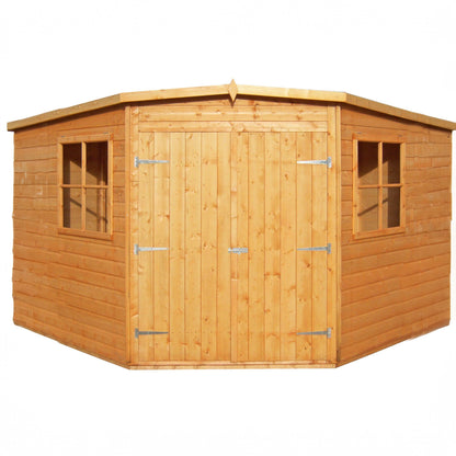 Shire Corner 9' 9" x 9' 9" Apex Shed - Premium Dip Treated Shiplap