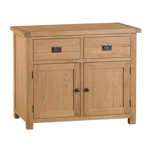 Cotswold Large Sideboard Oak Natural 2 Doors 1 Shelf 2 Drawers