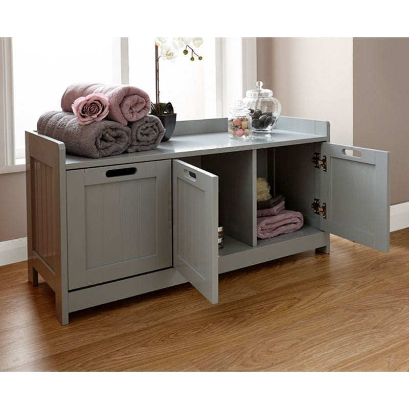 Colonial Cabinet Grey 2 Doors 1 Drawer