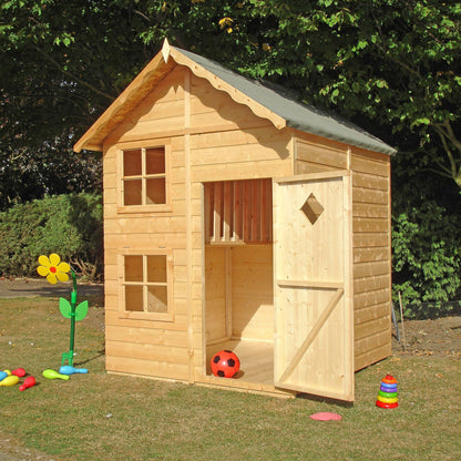 Shire Croft 5' 2" x 6' 5" Apex Children's Playhouse - Premium Dip Treated Shiplap