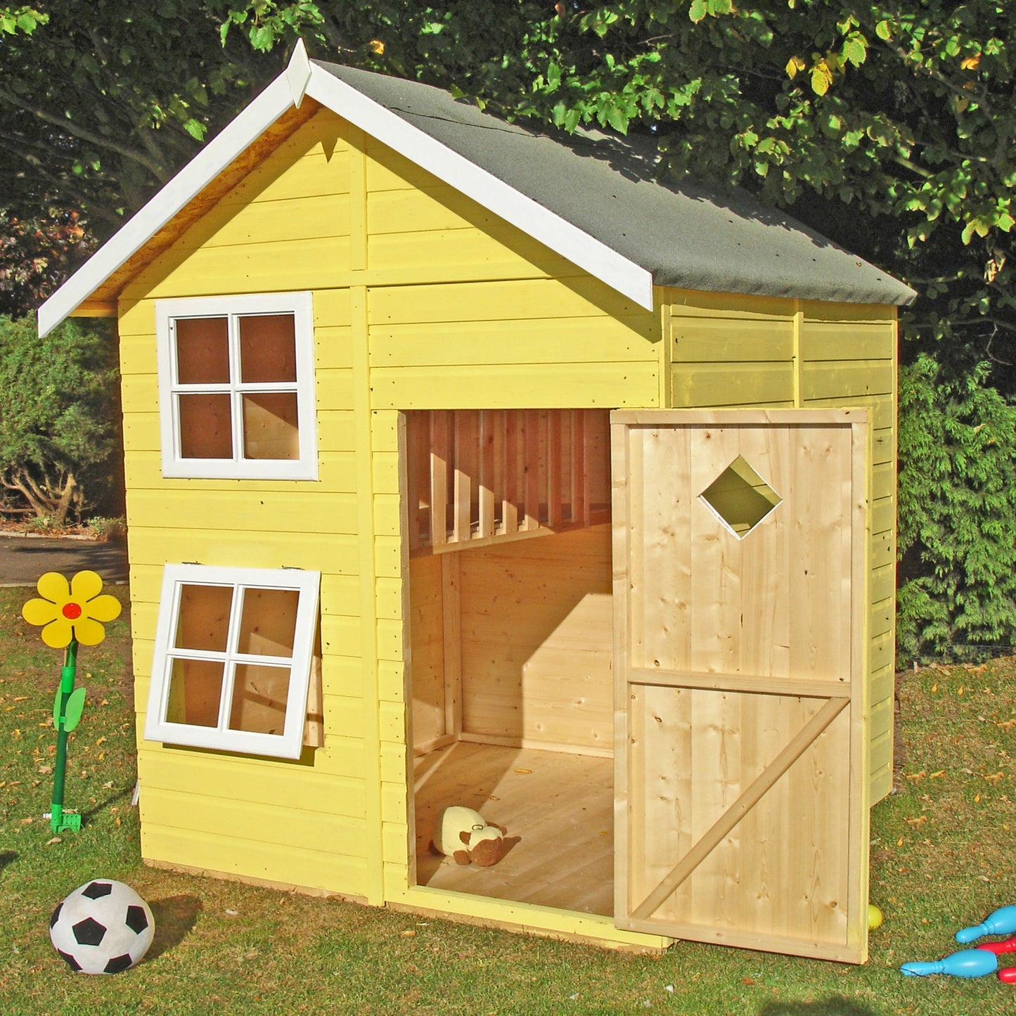 Shire Croft 5' 2" x 6' 5" Apex Children's Playhouse - Premium Dip Treated Shiplap