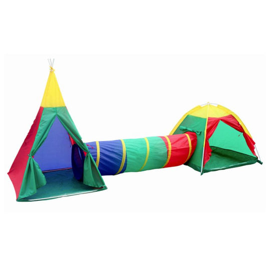 3 In 1 Adventure Indoor Outdoor Tepee Play Tent Set