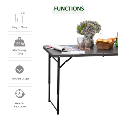 4FT Portable Metal Picnic Table