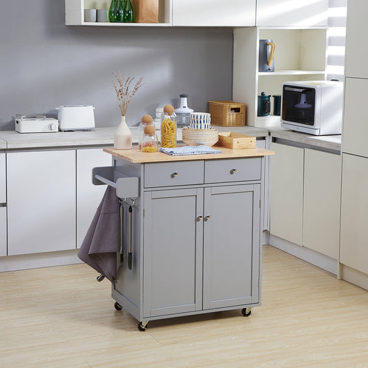 Rolling Kitchen Island on Wheels