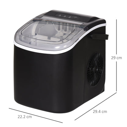 105W1.3L 12 Minute Ice Machine Black