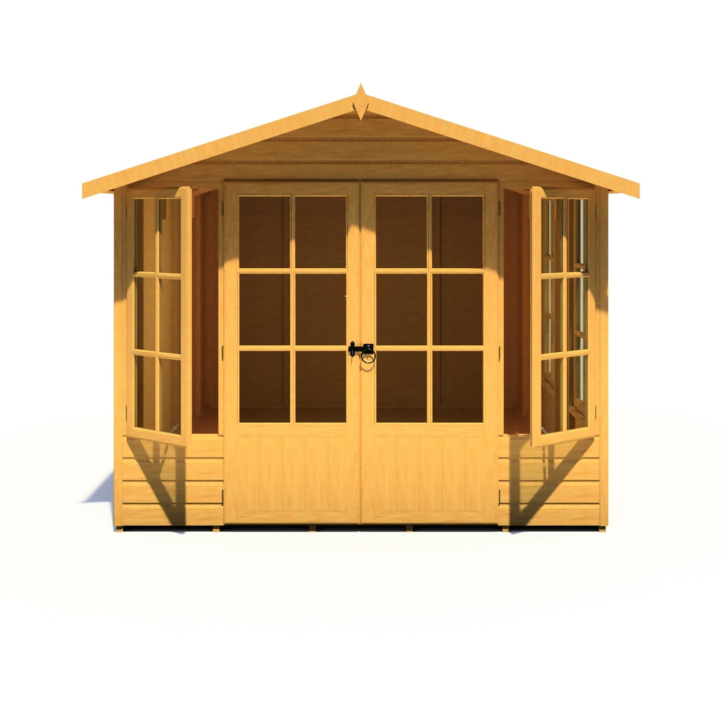 Shire Delmora 11' 6" x 7' 10" Apex Summerhouse - Premium Dip Treated Shiplap