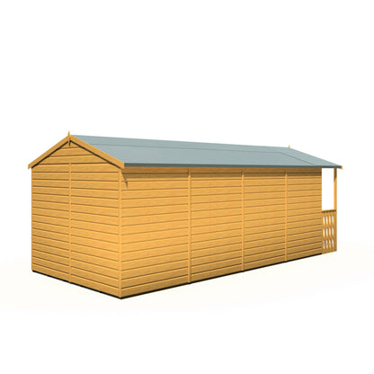 Shire Delmora 0' 2" x 8' 6" Apex Summerhouse - Premium Dip Treated Shiplap