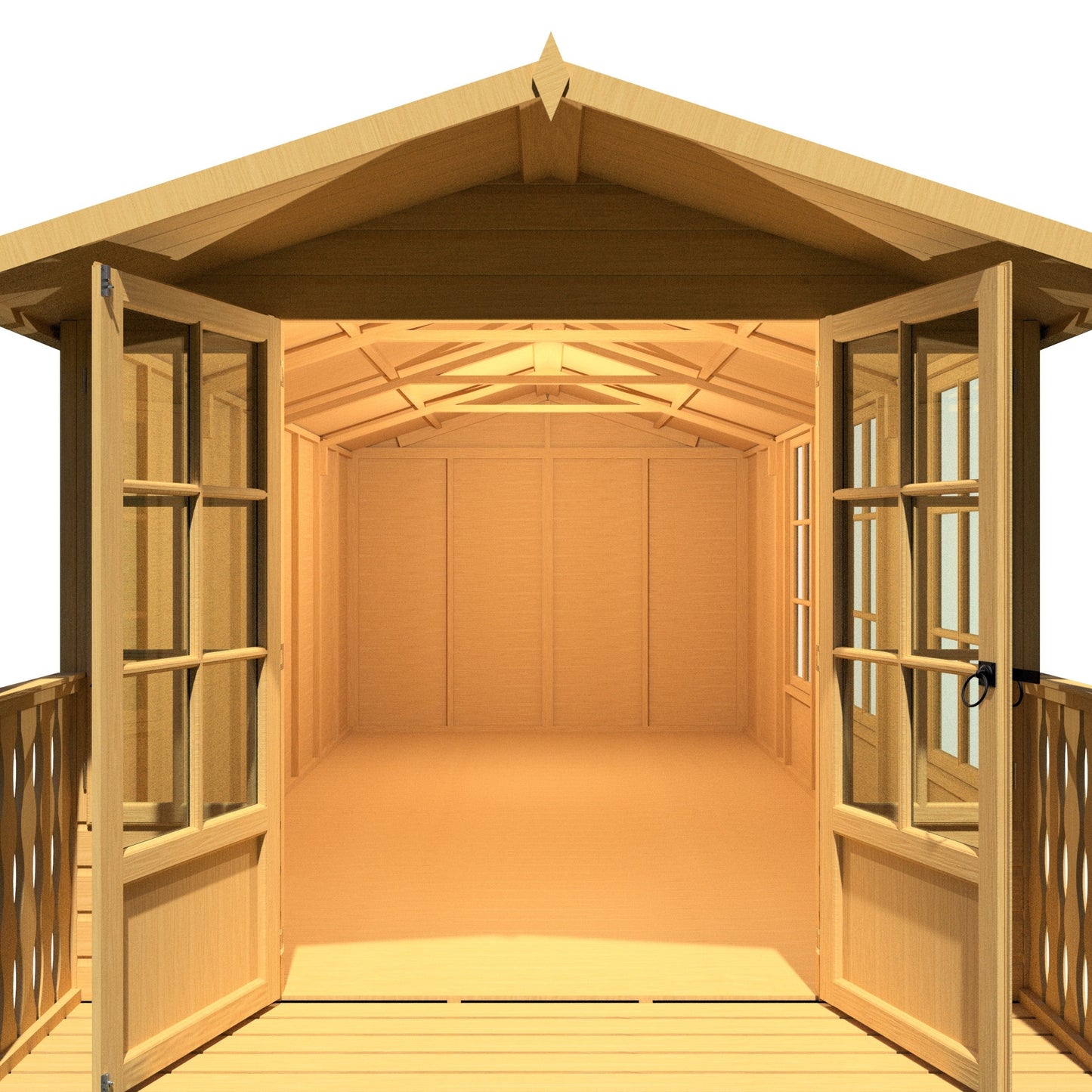 Shire Delmora 0' 2" x 8' 6" Apex Summerhouse - Premium Dip Treated Shiplap