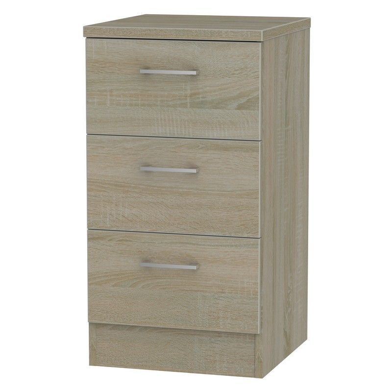 Elmsett Slim Chest of Drawers Brown 3 Drawers