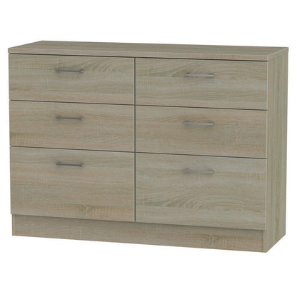 Elmsett Large Chest of Drawers Brown 6 Drawers