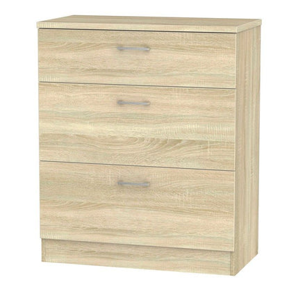 Elmsett Chest of Drawers Natural 3 Drawers