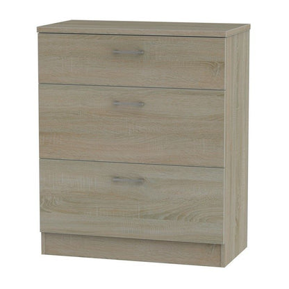 Elmsett Chest of Drawers Brown 3 Drawers