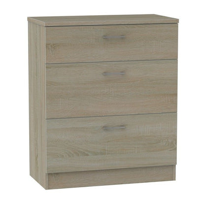 Elmsett Chest of Drawers Brown 3 Drawers