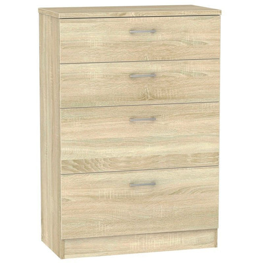 Elmsett Tall Chest of Drawers Natural 4 Drawers