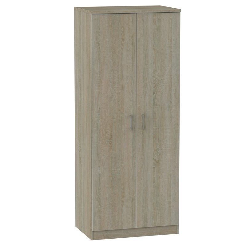 Elmsett Tall Wardrobe Brown 2 Doors