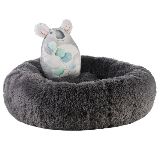 Dog Anxiety Reducing Plush Bed With Plush Toy by Dream Paws