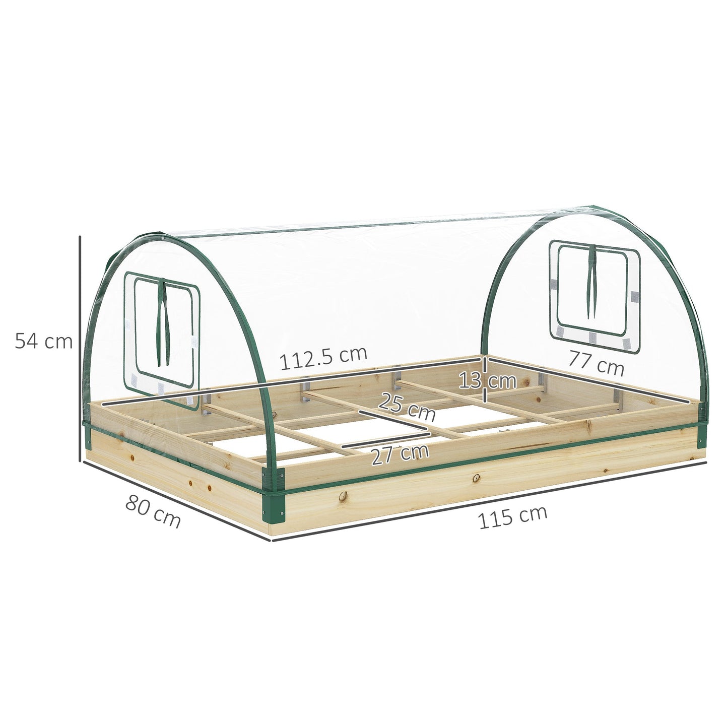 Raised Bed with Greenhouse