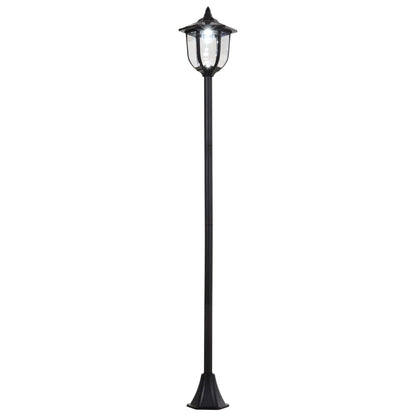 Outdoor Garden Solar Post Lamp Sensor Light LED Lantern Bollard Pathway Torch Light 1.77m Tall