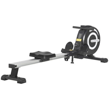 Fitness Adjustable Magnetic Rowing Machine Rower w/ LCD Digital Monitor