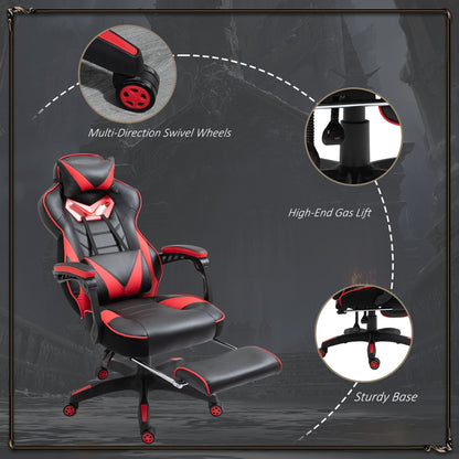 Vinsetto Racing Gaming Chair with Footrest